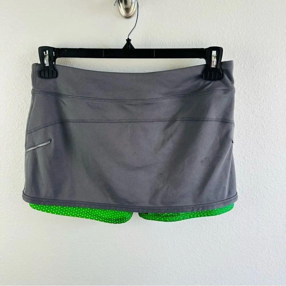 Under Armour Gray Green Athletic Skort Size M